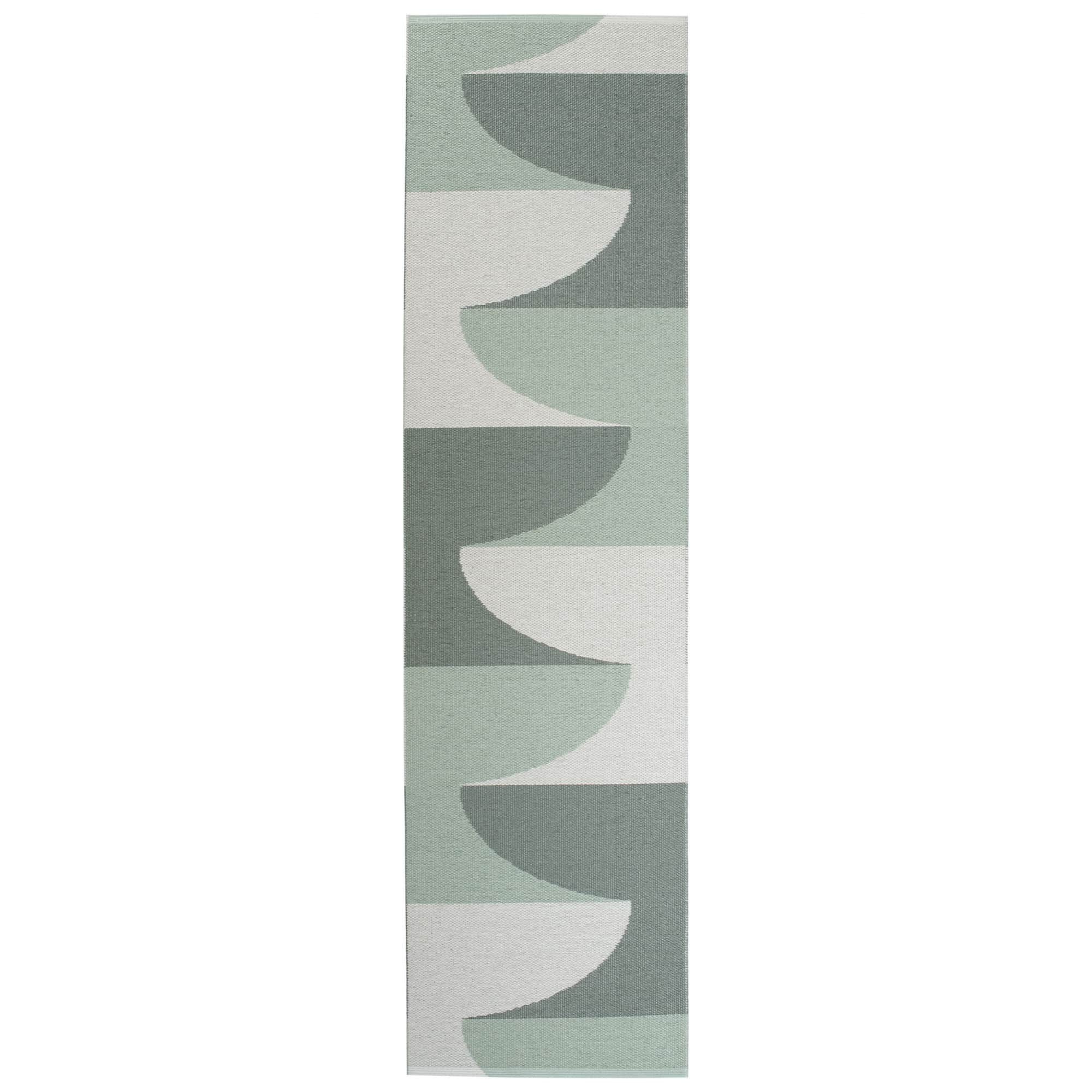 Pappelina Hill teppe 70 × 270 cm, army/mint/grey