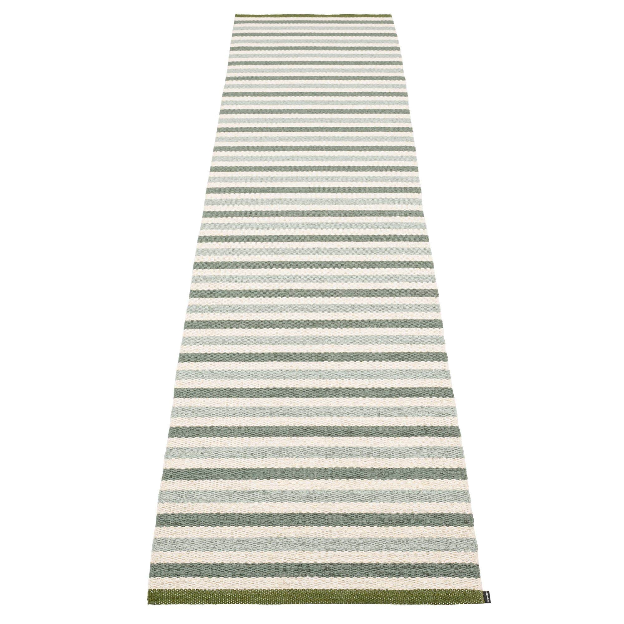 Teo matta 70 cm x 300 cm, sage/army/vanilla