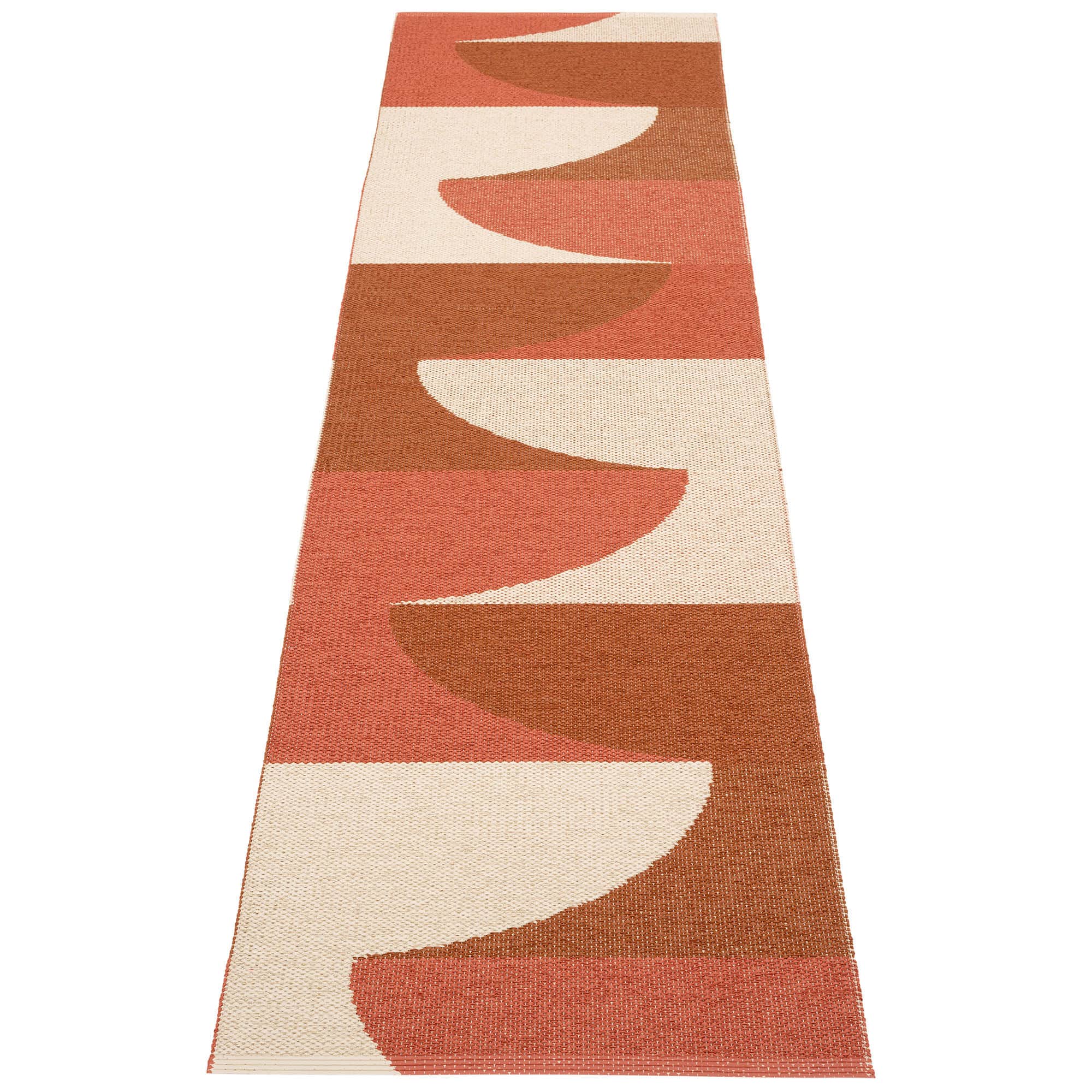 Pappelina Hill teppe 70 × 270 cm, brick/rust/cream